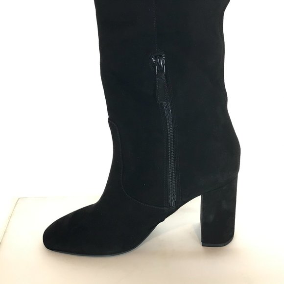 NWT Size 7.5 Cole Haan Black Tess Suede Cuff Boot - Picture 6 of 7